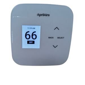 Aprilaire Programmable Thermostat White S84N1H1C Used 2 Weeks